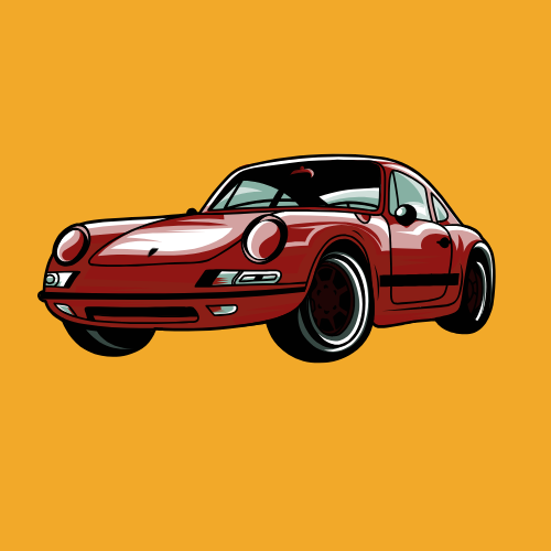 Yellow and Black Illustrative Automotive Luxury Car Logo